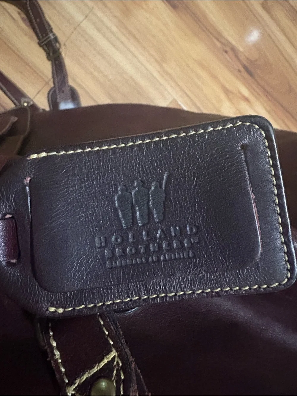 Vintage Holland Brothers Leather Polo Bag